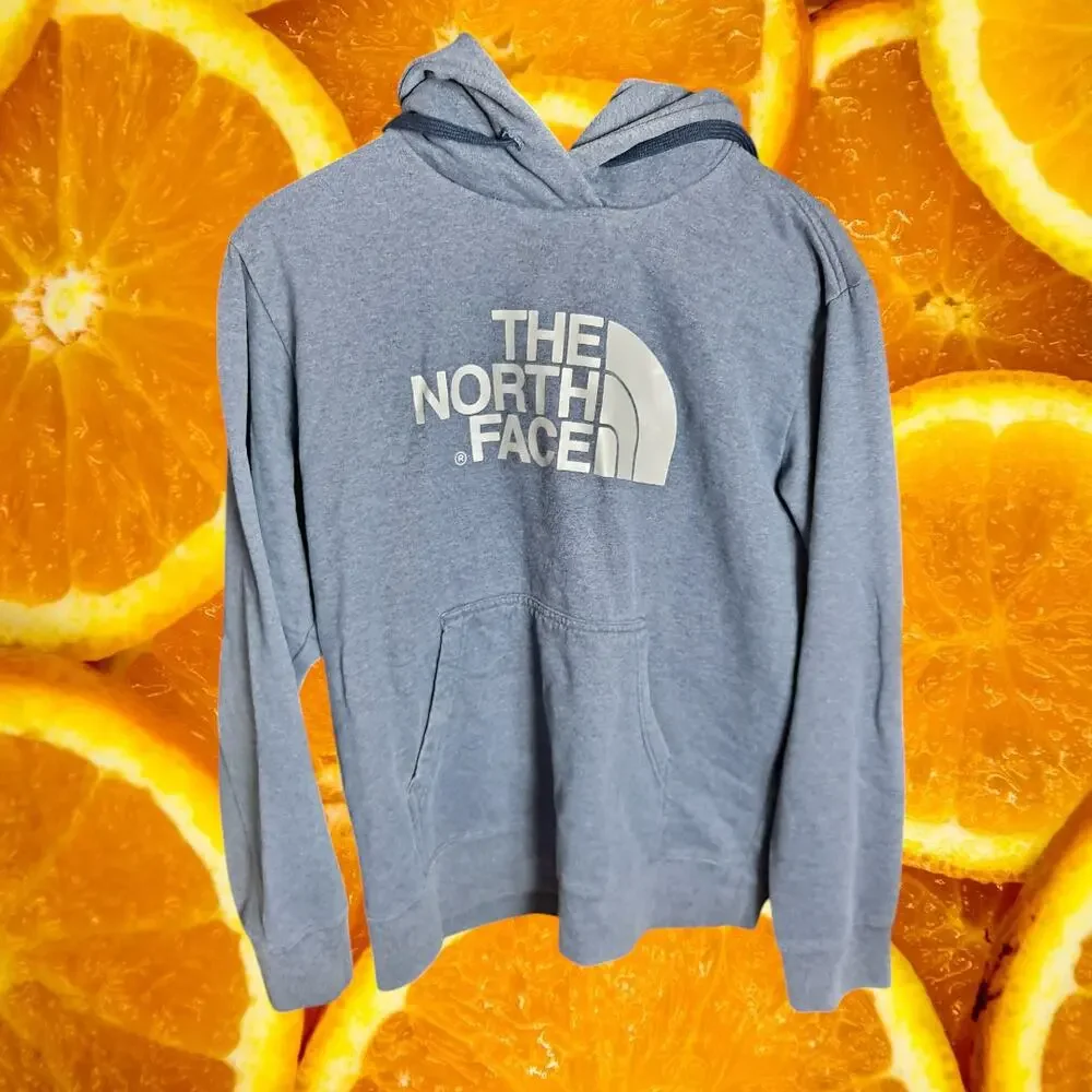 The‎ North Face Men's Half Dome Big Logo Pullover Hooded Sweatshirt Size L